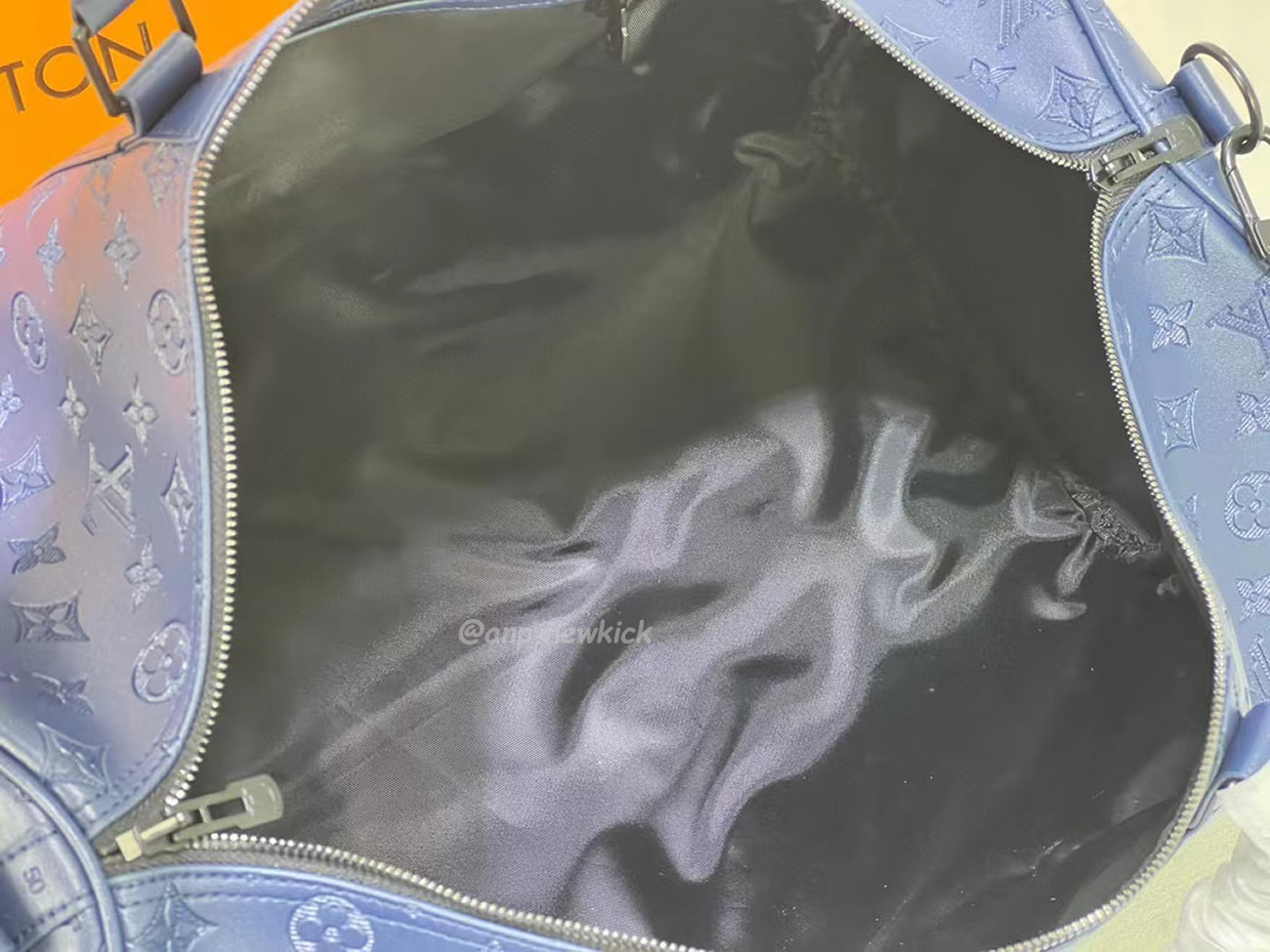 Louis Vuitton Keepall Bandouliere Monogram 50 Navy Duffel Bag (5) - www.newkick.vip